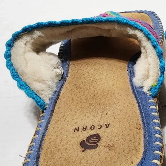 Acorn Thong Sandal with Sheepskin Lining - Size 9 - Picture 6 of 8